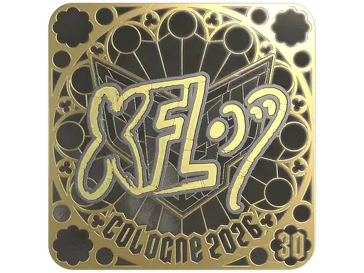 xfl0ud (Gold, Ranked) | Cologne 2026, autograph sticker