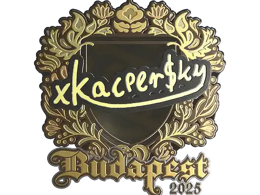 xKacpersky (Gold) | Budapest 2025 xKacpersky (Gold) | Budapest 2025, autograph sticker