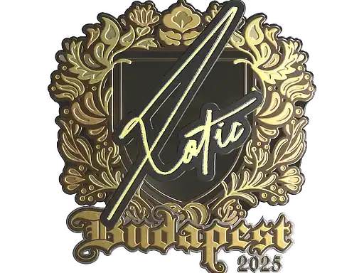 XotiC (Gold) | Budapest 2025, autograph sticker