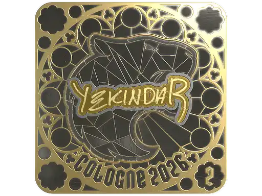 YEKINDAR (Gold, Ranked) | Cologne 2026, autograph sticker