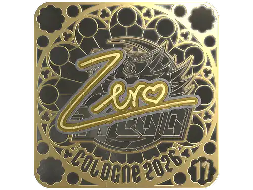 Zero (Gold, Ranked)  | Cologne 2026, autograph sticker