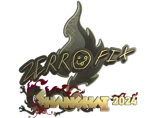 zeRRoFIX (Gold) | Shanghai 2024, autograph sticker