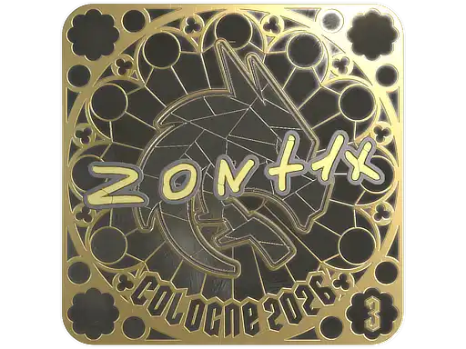 zont1x (Gold, Ranked) | Cologne 2026 zont1x (Gold, Ranked) | Cologne 2026, autograph sticker