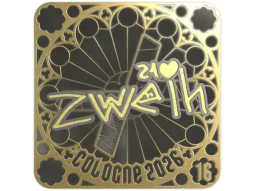 zweih (Gold, Ranked) | Cologne 2026, autograph sticker