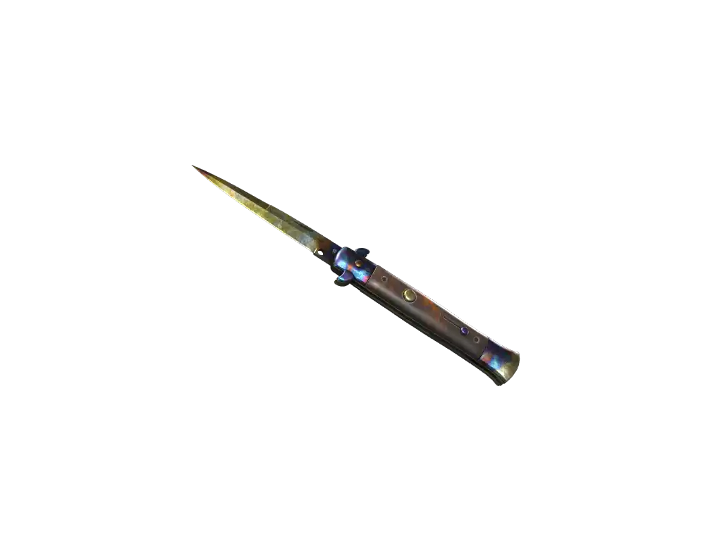 ★ Stiletto Knife | Case Hardened (Battle-Scarred)