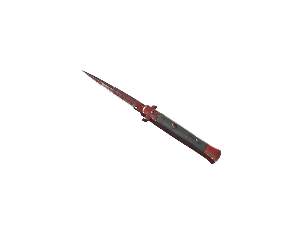 ★ Stiletto Knife | Crimson Web (Battle-Scarred) ★ Stiletto Knife | Crimson Web (Battle-Scarred)
